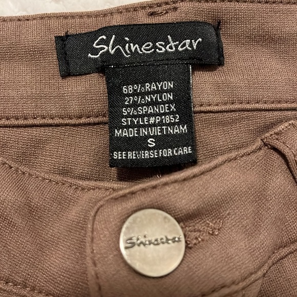 Shinestar Brown Low-Rise Jegging Pants - Picture 5 of 7